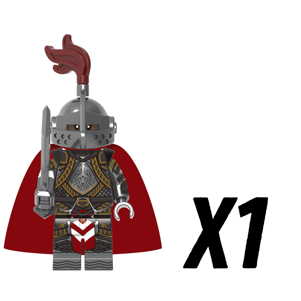 Crusades Knights Templar Patron Knights Block Figures Set  With Swords