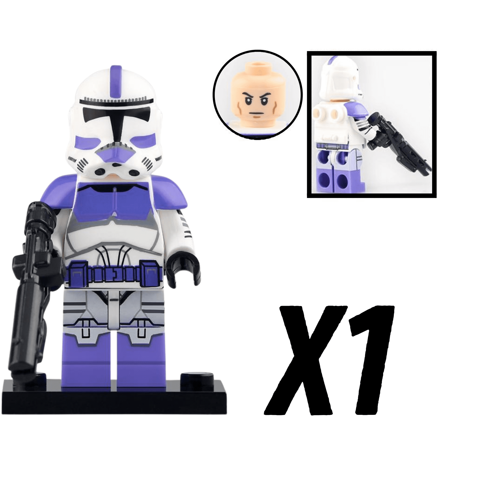 Space War Theme 187th Legion Clone Trooper Block Figures Set of 5pcs