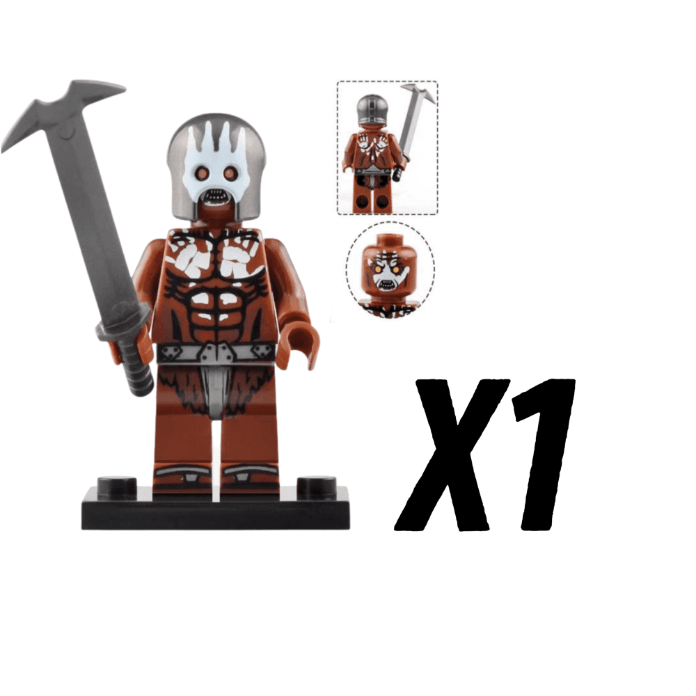 Lord the Rings Uruk-Hai Berserkers Block Figures Set 5pcs