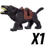 Lord of the Rings Black Warg Mount Block Figures Set 10-80A