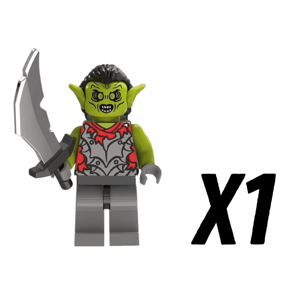 Lord the Rings Moria Orcs Block Figures Set 5pcs