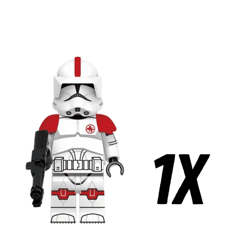 Space War Theme Clone Medic Troopers of the 6th Sector Army Block Figures