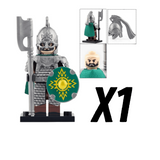 Lord the Rings Riders Rohan Long Axes Block Figures Set 10pcs