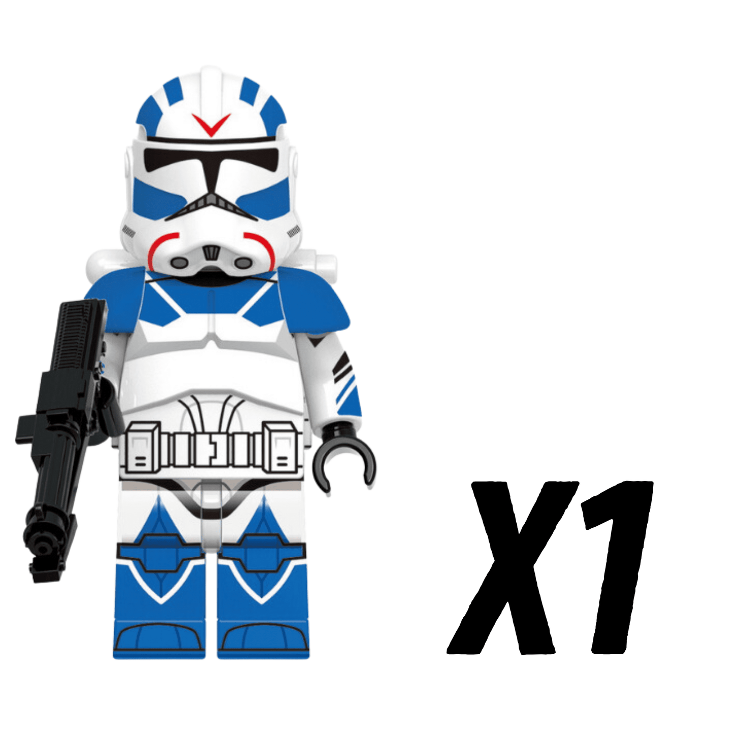 Space War Theme 501st Armoured Jetpack Clone Troopers Block Figures Set of 5pcs
