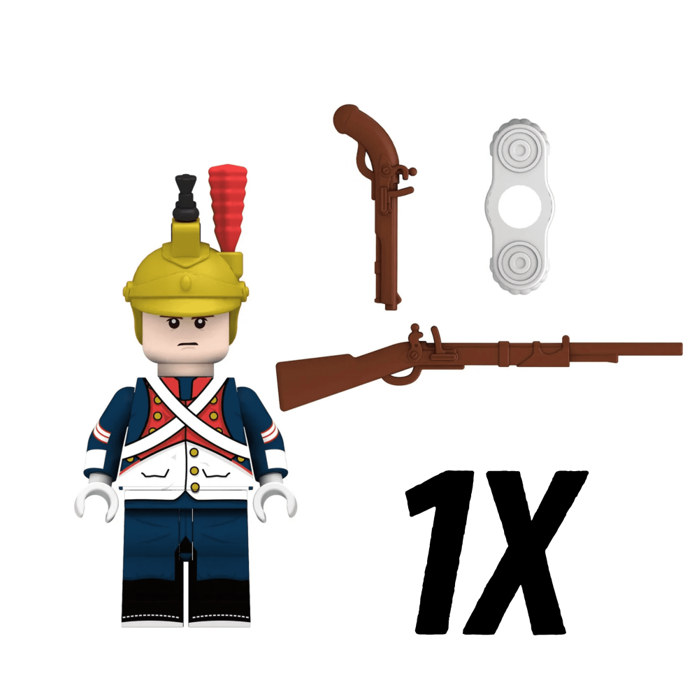 Dutch Dragoon Block Figures Set of 5pcs