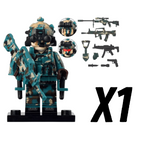 Chinese Snow Leopard Commando Unit Block Figures Set