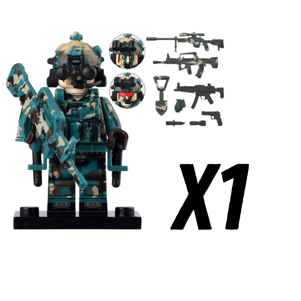 Chinese Snow Leopard Commando Unit Block Figures Set