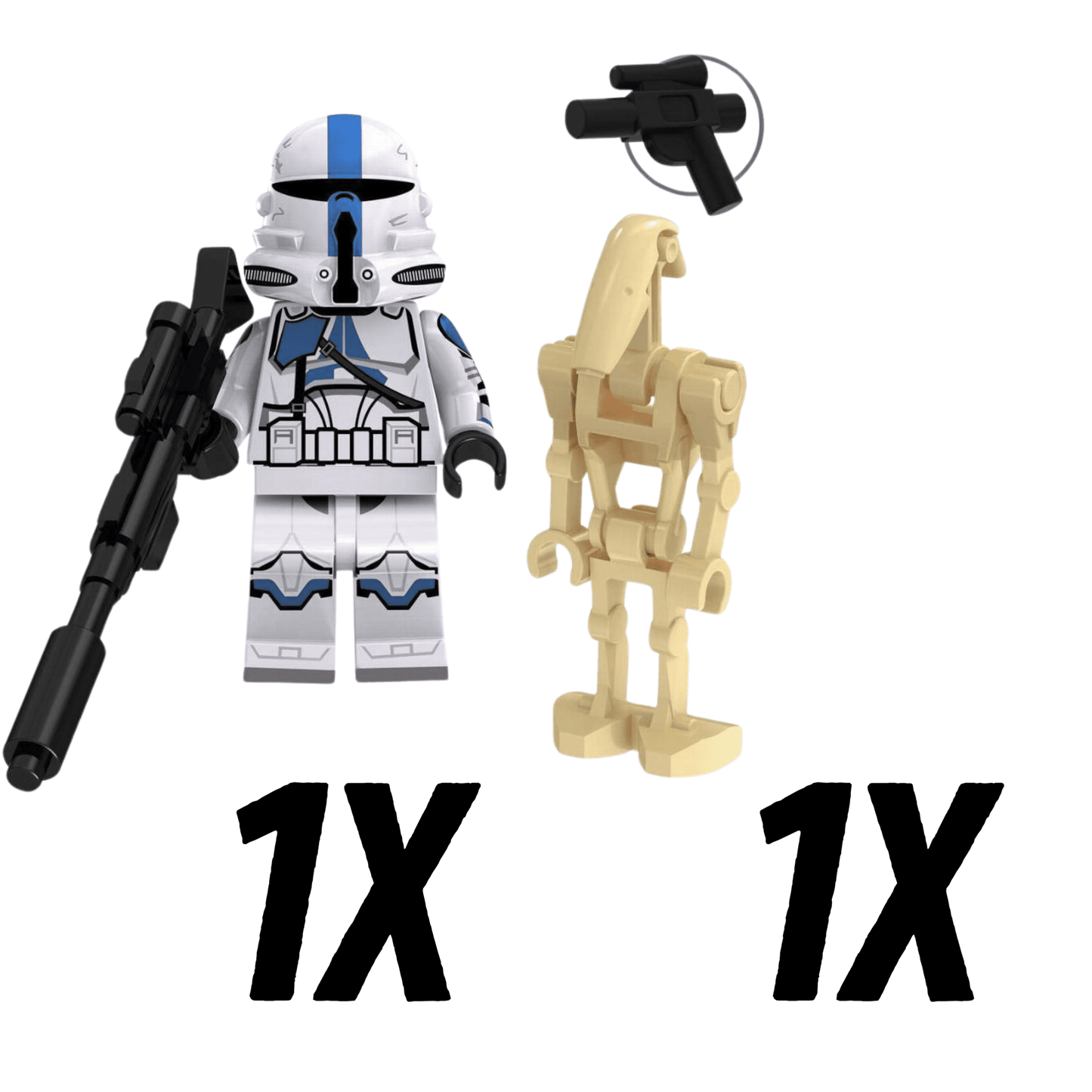 Space War Theme 501st Airborne Clone Troopers Block Figures Set of 10pcs