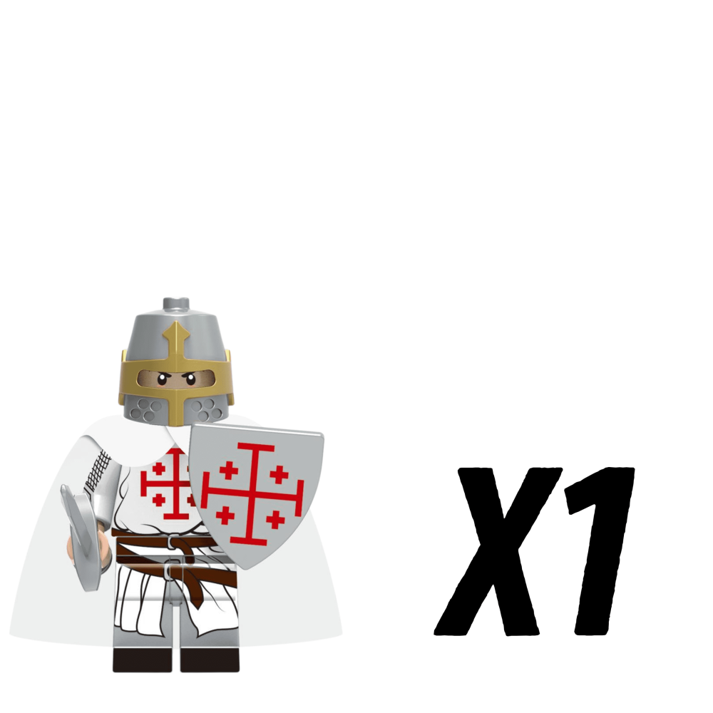 Crusades Holy Sepulchre Knights Block Figures Set of 10pcs