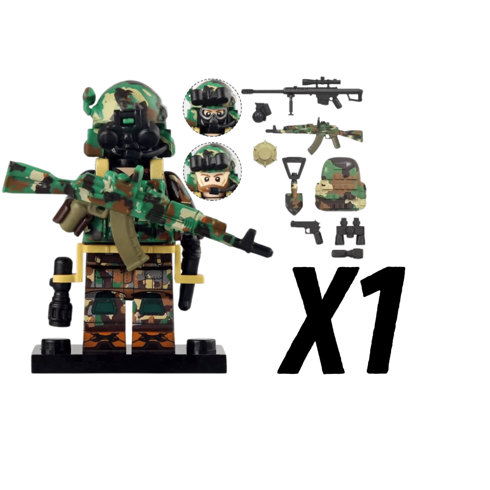Russian Alpha Special ForcesBlock Figures Set