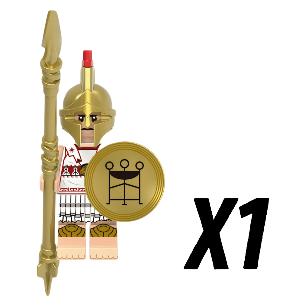 Greek Hoplites Block Figures Set of 10pcs