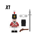 Napoleonic Wars British Royal NCO’s Block Figures Set of 10pcs
