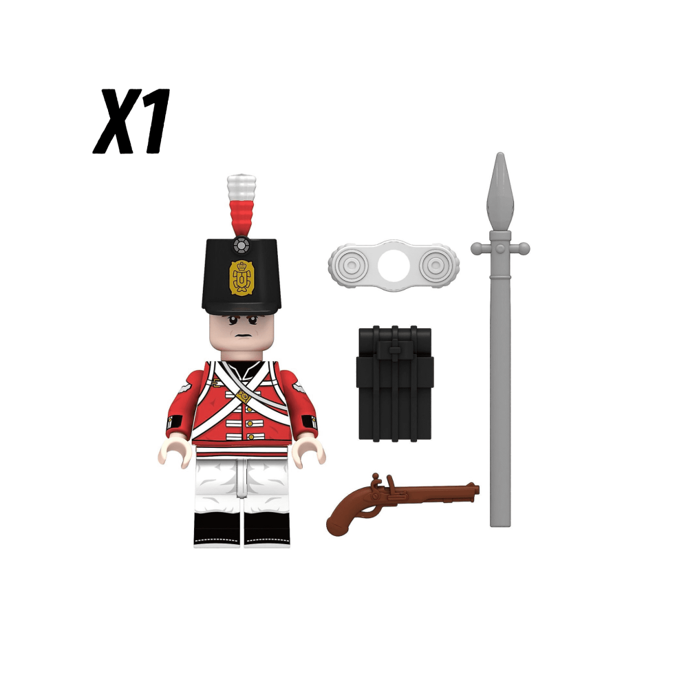 Napoleonic Wars British Royal NCO’s Block Figures Set of 10pcs