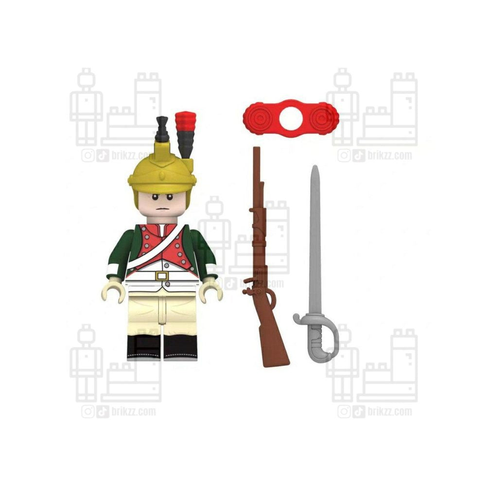 French Dragoon Block Figures Set of 5pcs