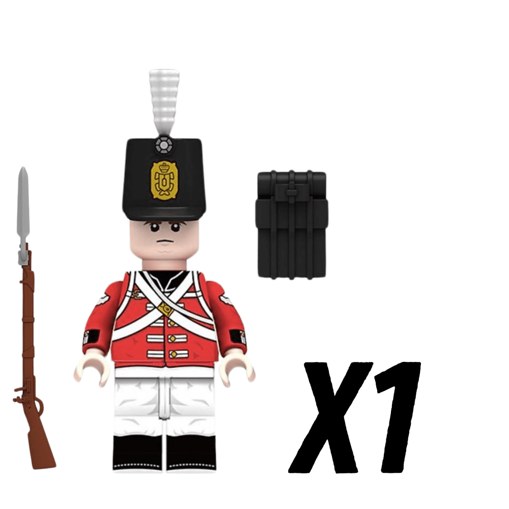 Napoleonic Wars British Royal Fusiliers Block Figures Set of 10pcs