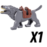 Lord of the Ring Grey Warg Mount Block Figures Set