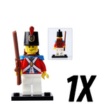 Imperial Guard Red Coat British Soldiers Block Figures Set of 5pcs
