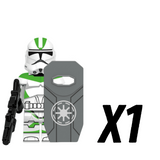 Space War Theme 442nd Clone Trooper With Shields Block Figures Set of 5pcs