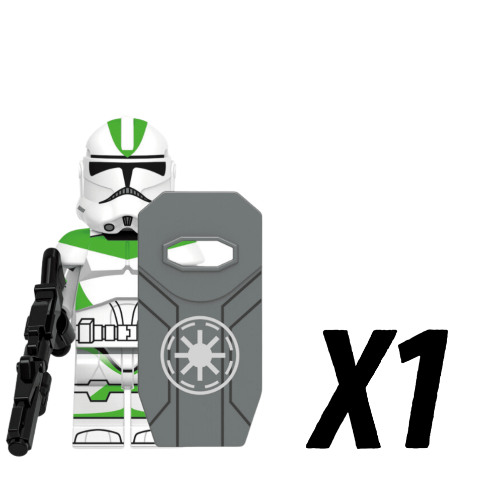 Space War Theme 442nd Clone Trooper With Shields Block Figures Set of 5pcs