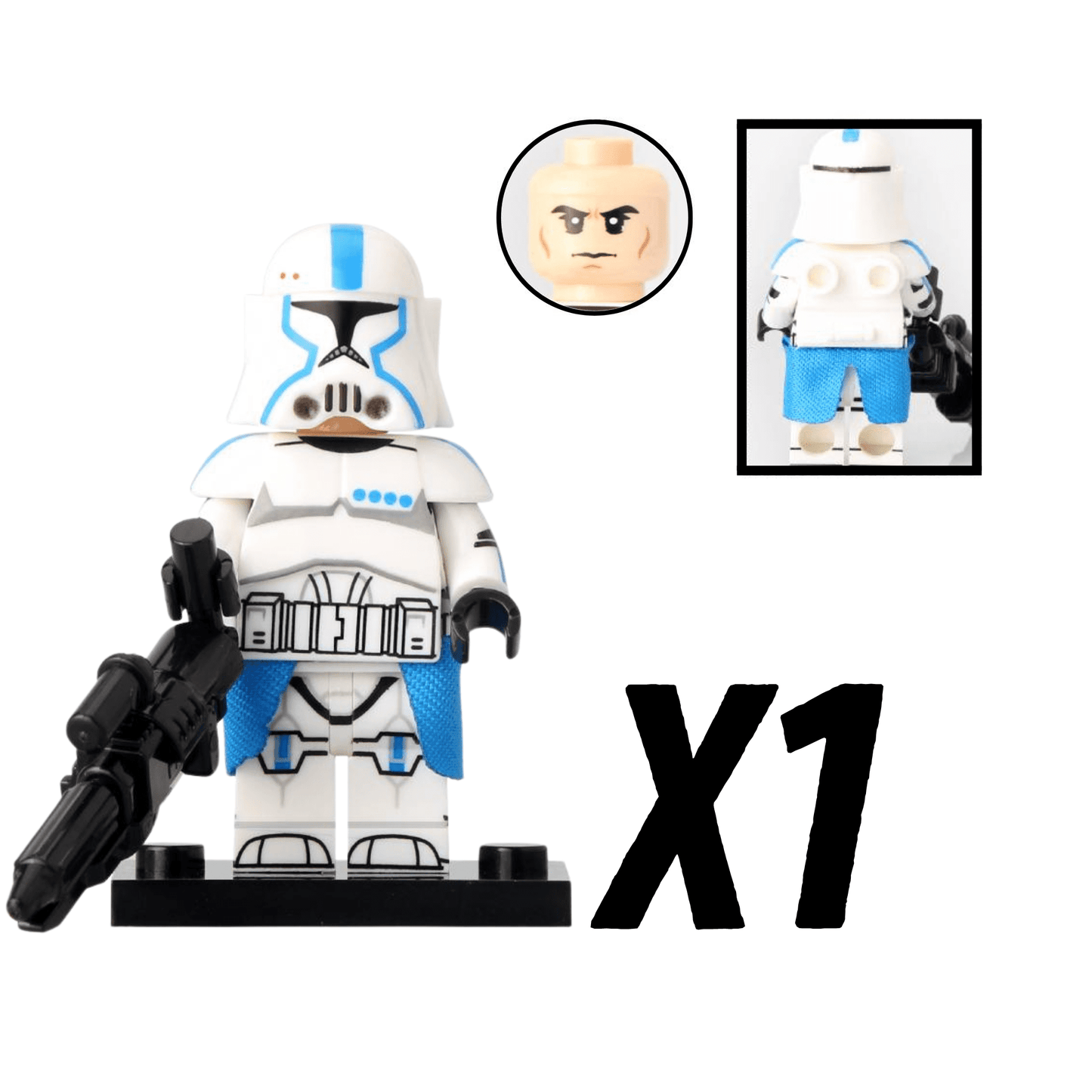 Space War Theme 501st Legion Phase 2 Heavy Clone Troopers Block Figures Set of 10pcs