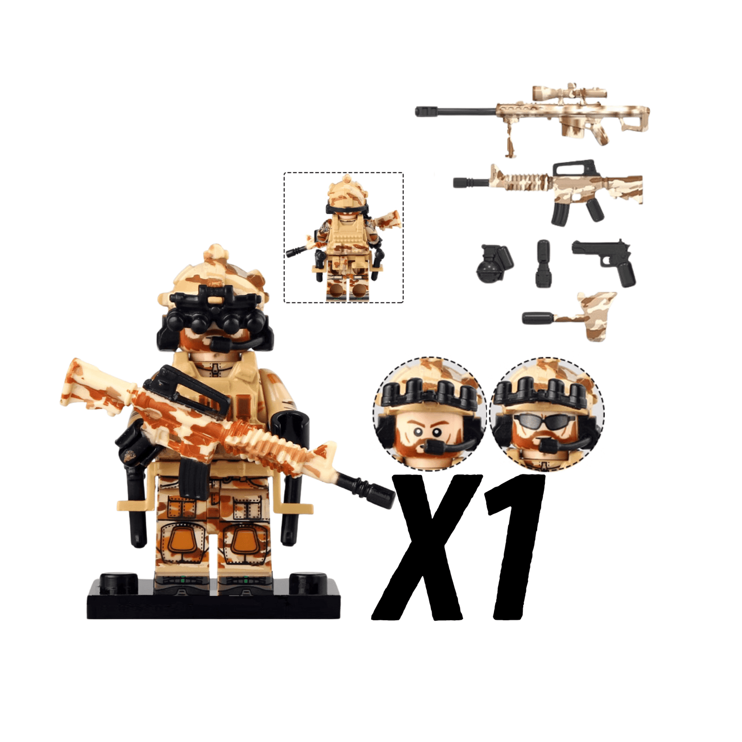 US Army Delta Forces Block Figures Set