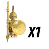 Spartan Warriors (Gold Armour) Block Figures Set of 10pcs