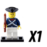 Continental Soldiers American Revolution Block Figures Set of 5pcs