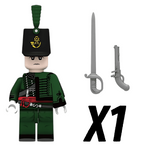 Napoleonic Wars Officer Of the 95th Regiment Block Figures Set of 5pcs