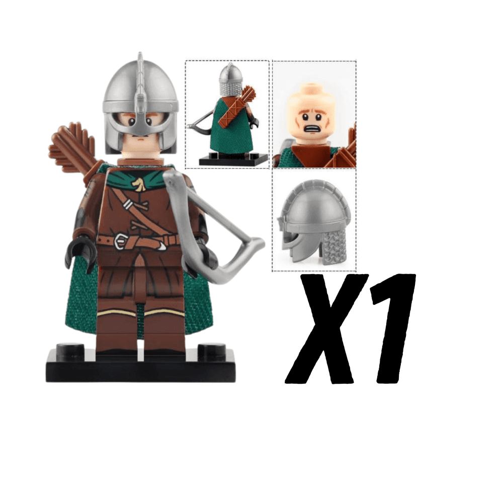 Lord the Rings Riders Rohan Archers Block Figures Set 10pcs