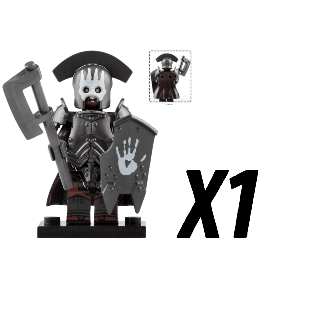 Lord the Rings Uruk-Hai Commander Infantry Block Figures Set 5pcs