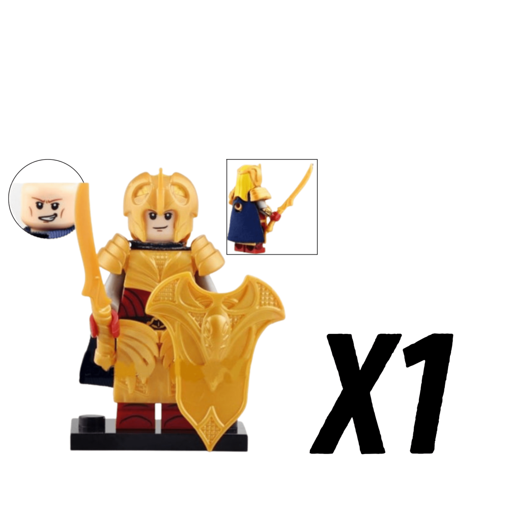 Lord the Rings Galadhrim Elves Swords Block Figures Set 10pcs