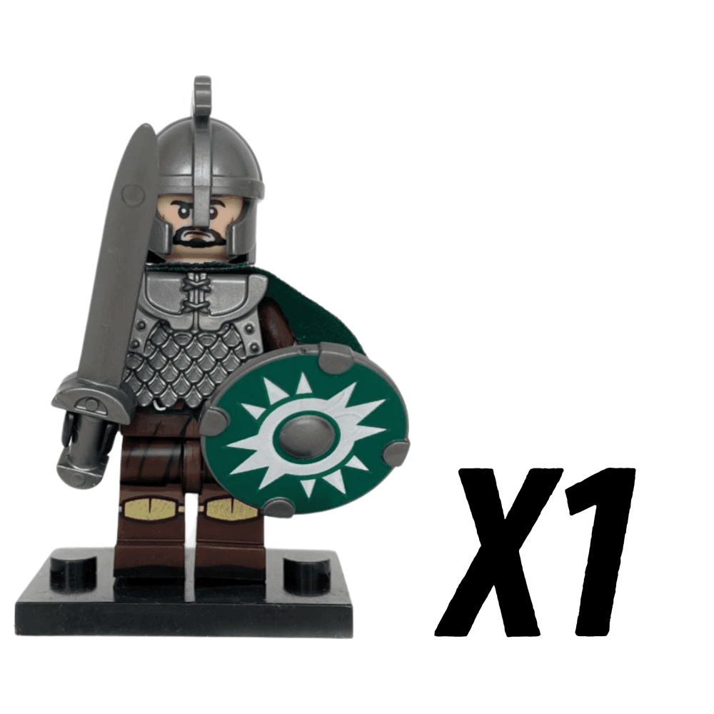 Lord the Rings Riders Rohan Long Swords Block Figures Set 10pcs