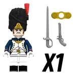 Napoleonic Wars Officer Of the Old Grenadiers Block Figures Set of 5pcs
