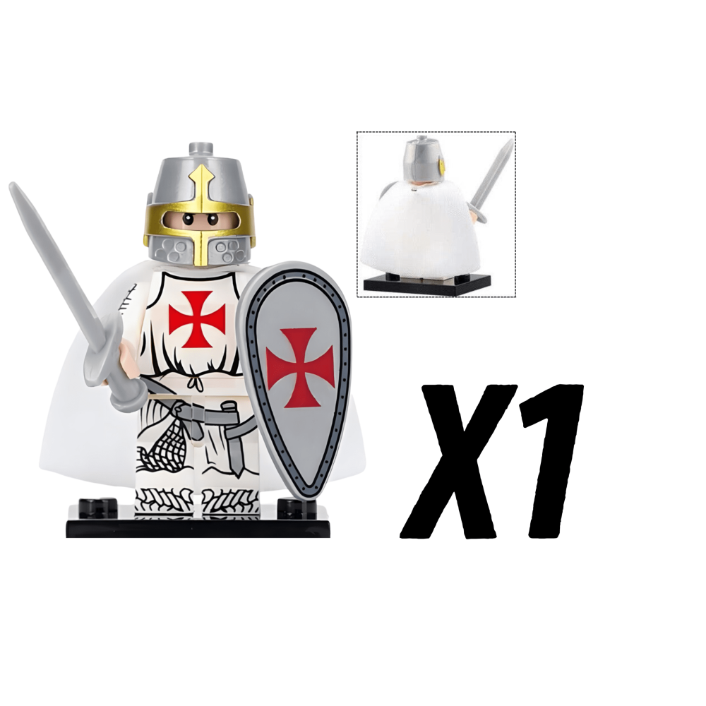 Knight Templar Block Figures Set of 10pcs