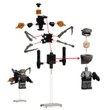 Sci-Fi Mecha, Samurai & Camera/Monitor Head Block Figures Set