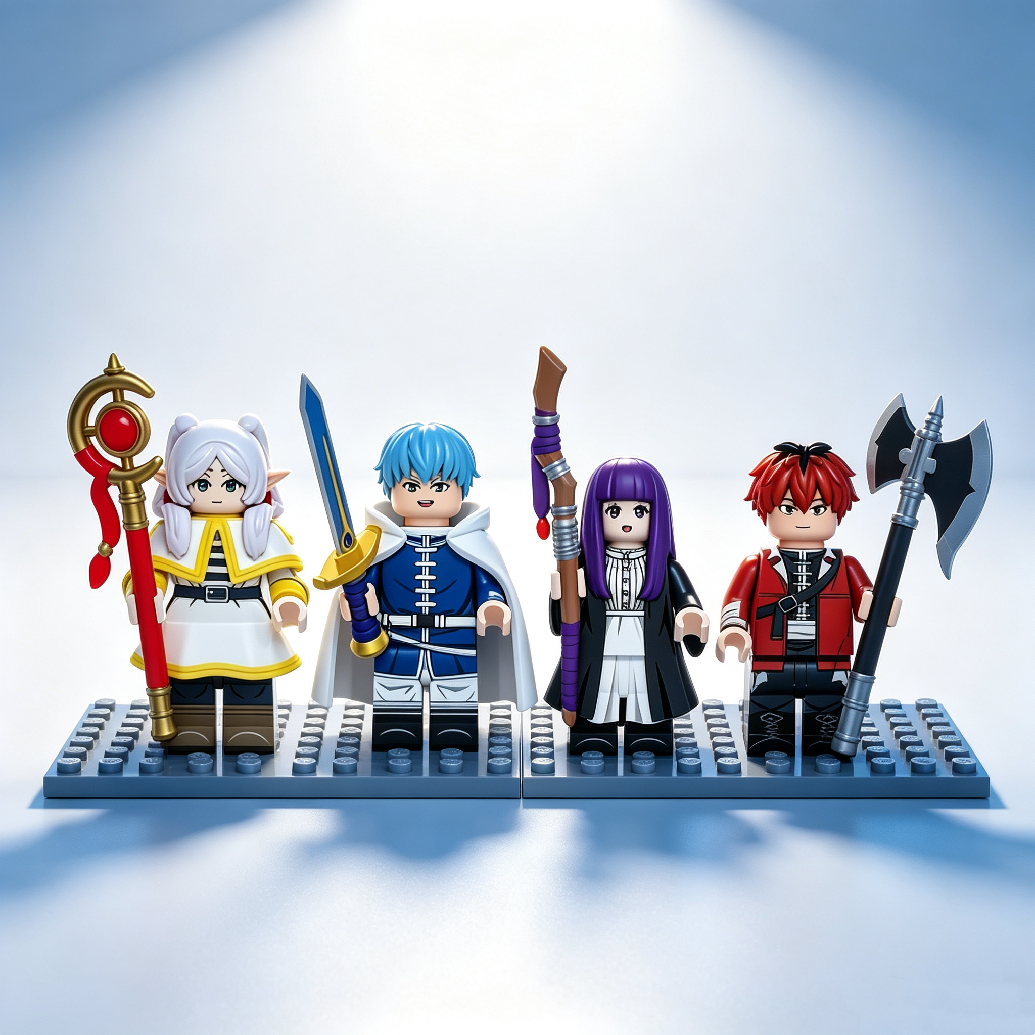 4 Pcs Collectible Building Brick Block Figures Toys for Fans & Kids
