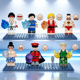 Custom Fighting Game Themed Block Figures Set Or Single
