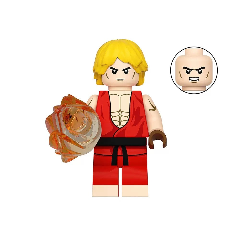 Custom Fighting Game Themed Block Figures Set Or Single