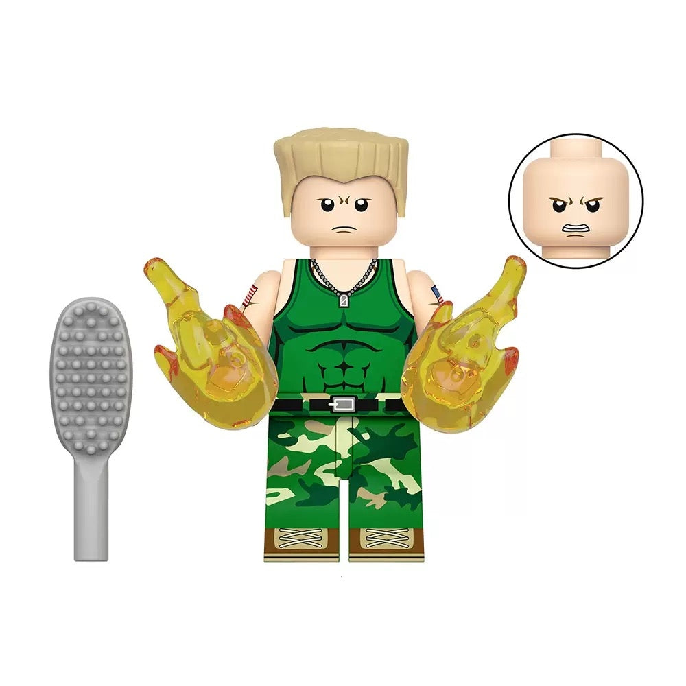 Custom Fighting Game Themed Block Figures Set Or Single