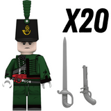 Napoleonic Wars Offices and Captains Block Figures