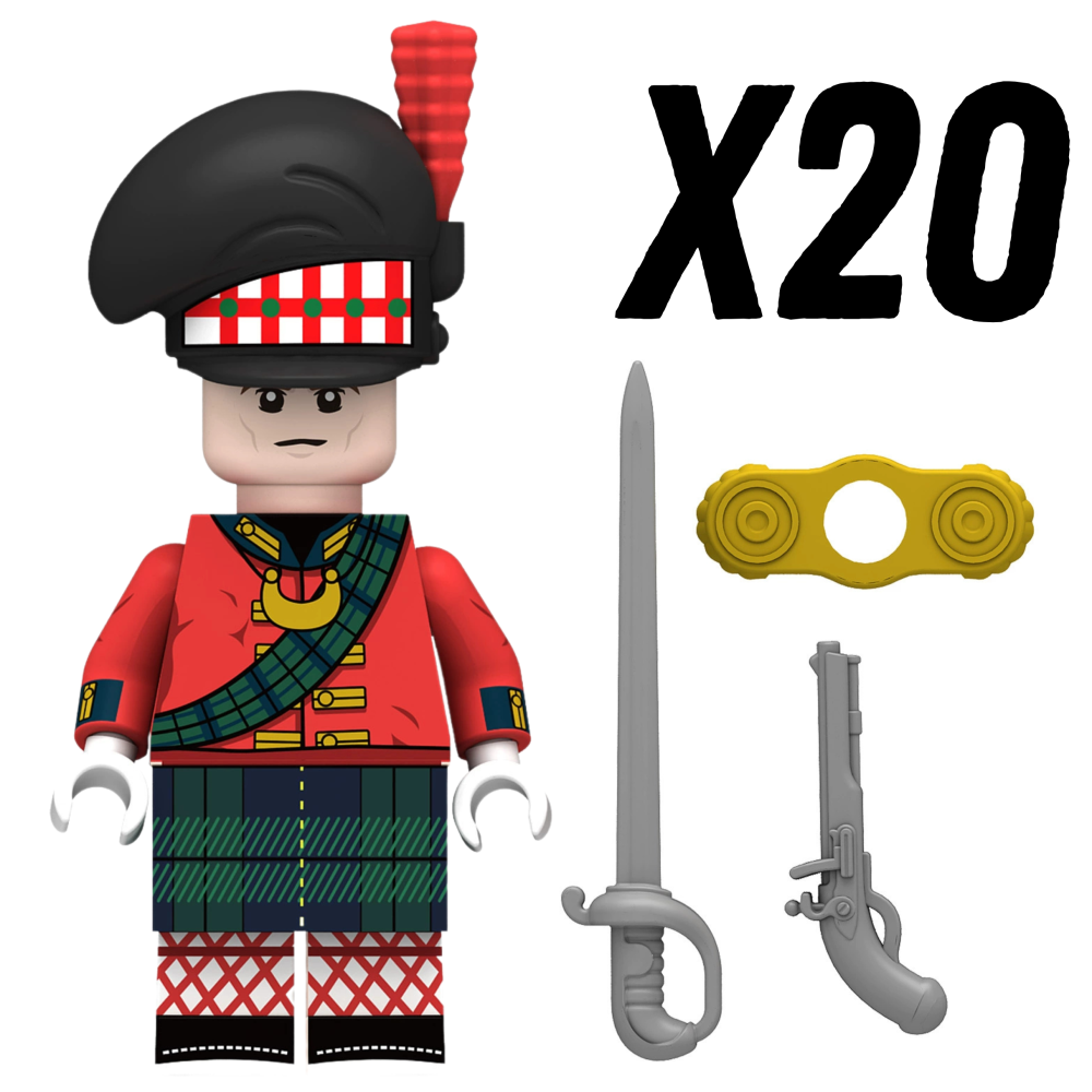 Napoleonic Wars Offices and Captains Block Figures