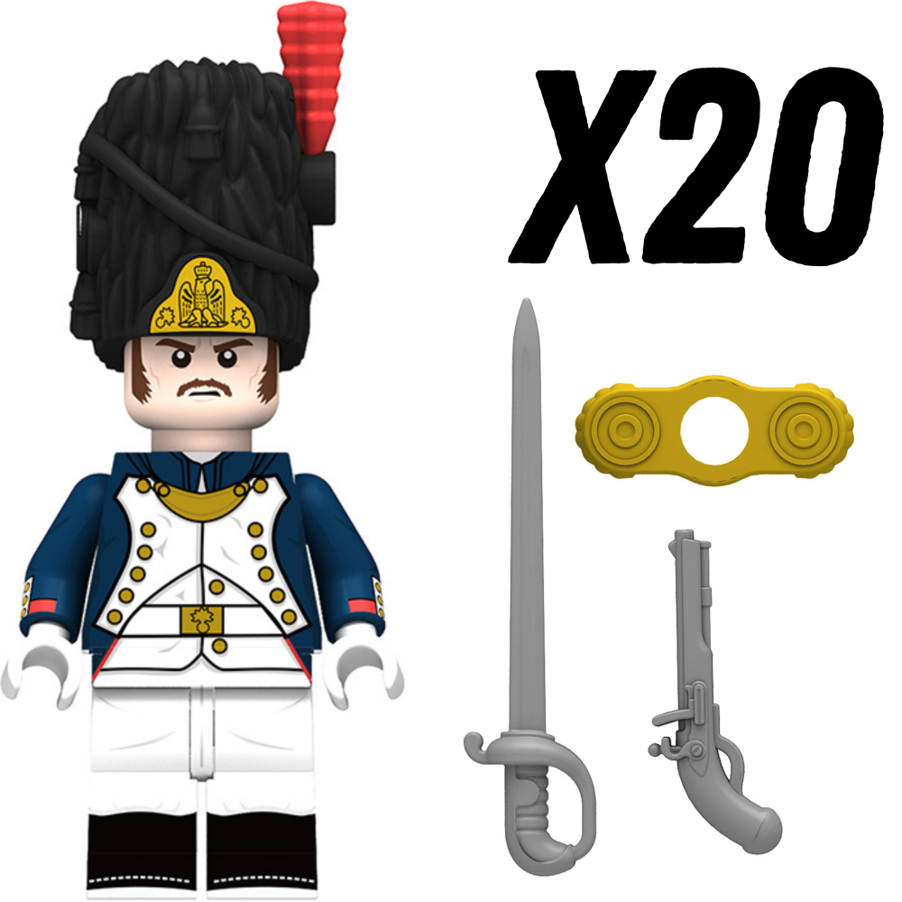 Napoleonic Wars Offices and Captains Block Figures