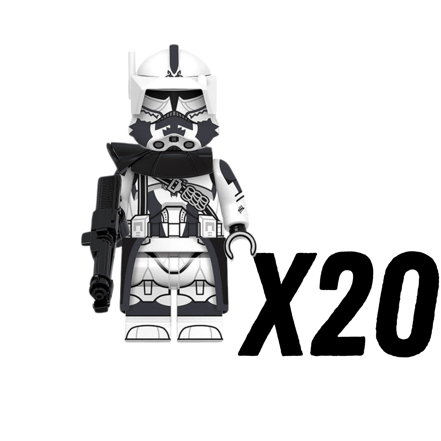 Space War Theme 104th Heavy Wolfpack Clone Trooper Block Figures Set of 10pcs