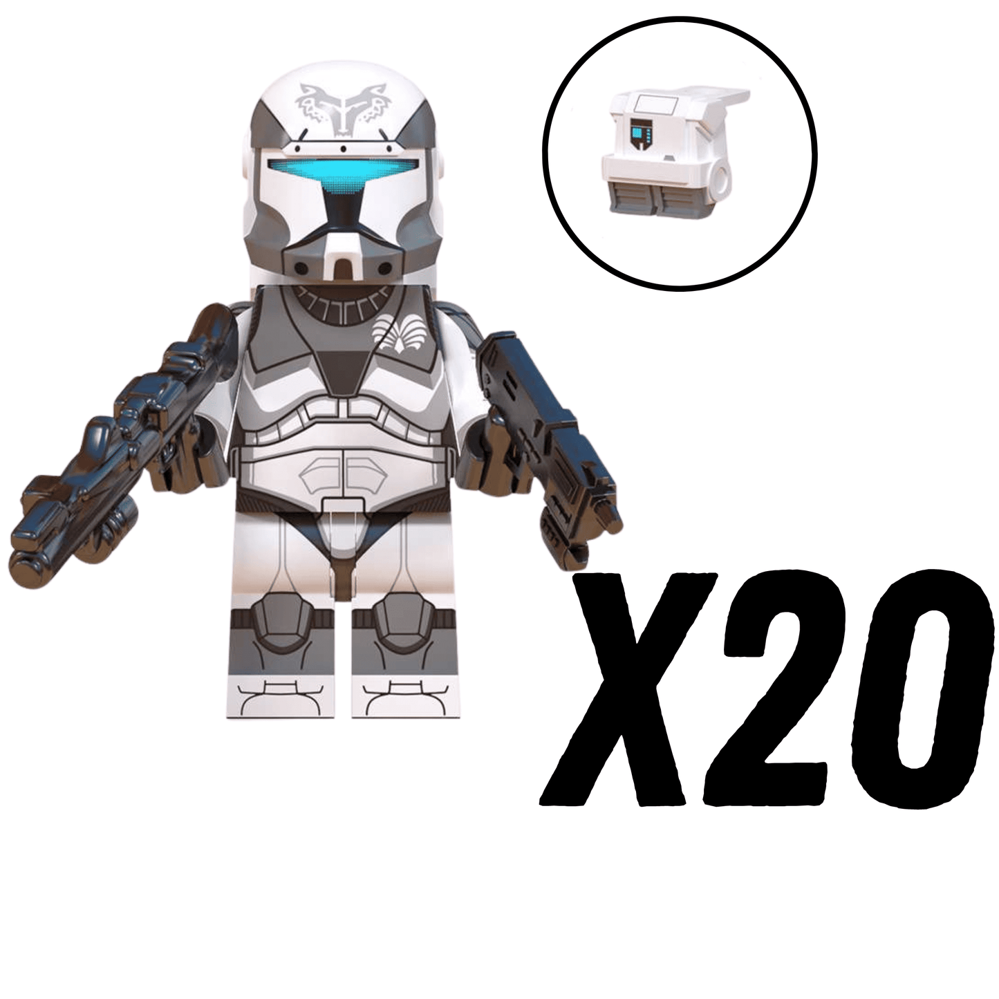 Space War Theme 104th Wolfpack Commandos Block Figures Set of 10pcs