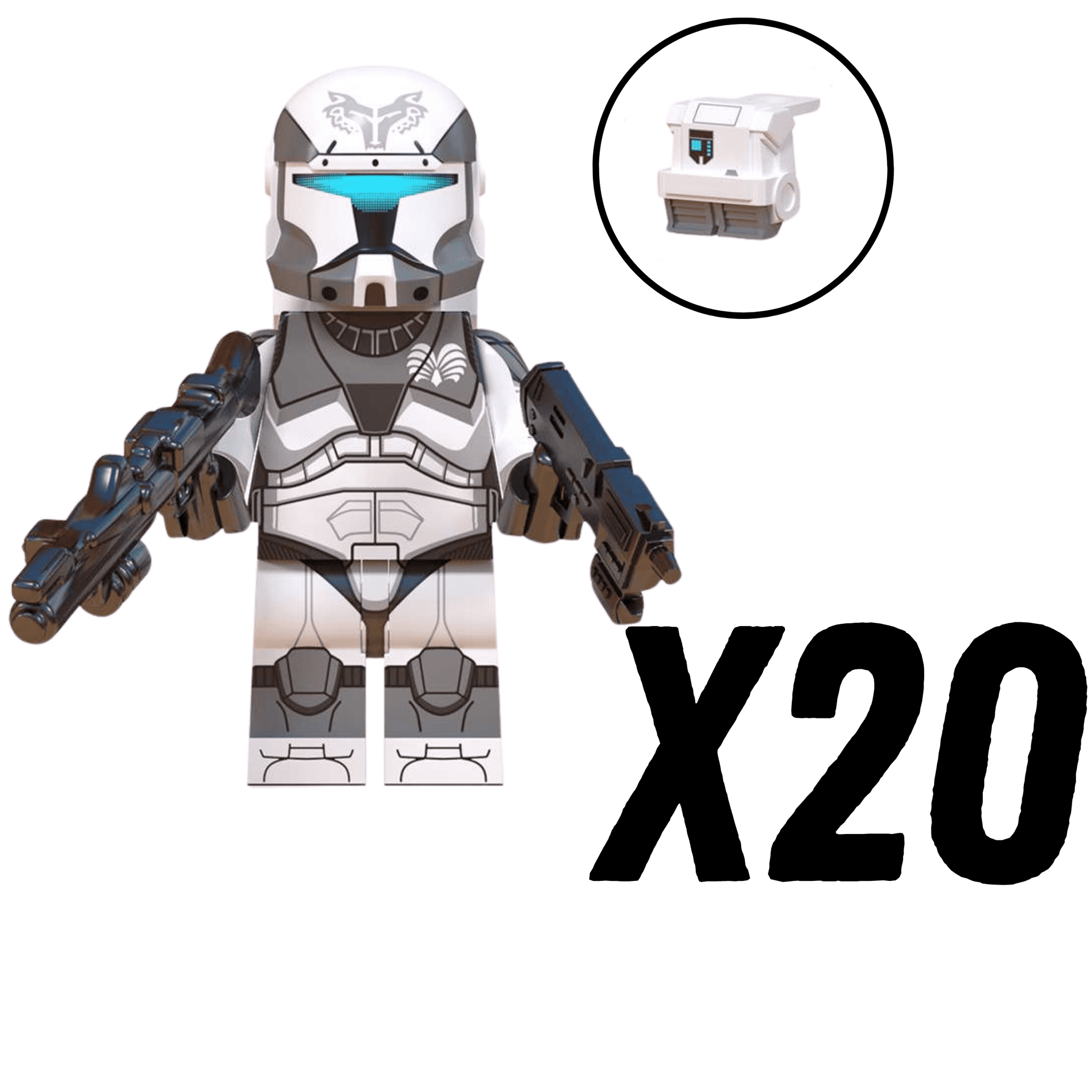 Space War Theme 104th Wolfpack Commandos Block Figures Set of 10pcs