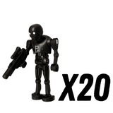 Space War Theme KX-Series Security Droids Block Figures Set