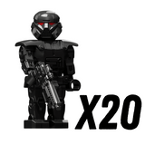 Space War Theme Phase 3 Dark Troopers Block Figures Set Style 1