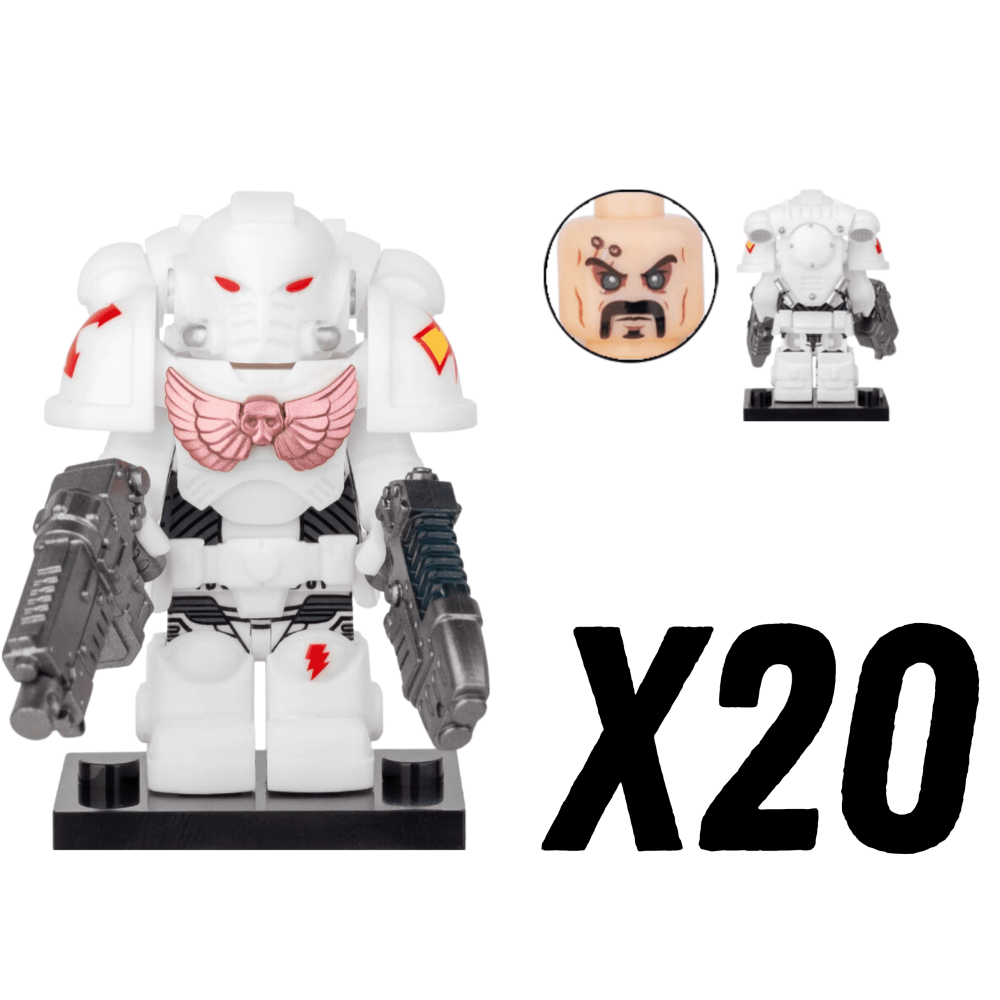 White Scars Space Marines Block Figures Set