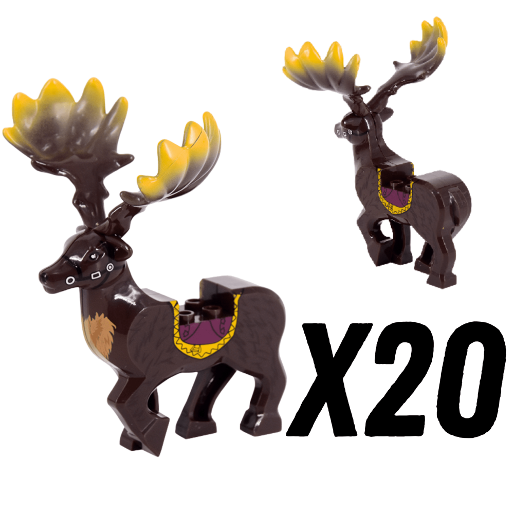 Lord the Rings Elven Elks Mounts for Block Figures
