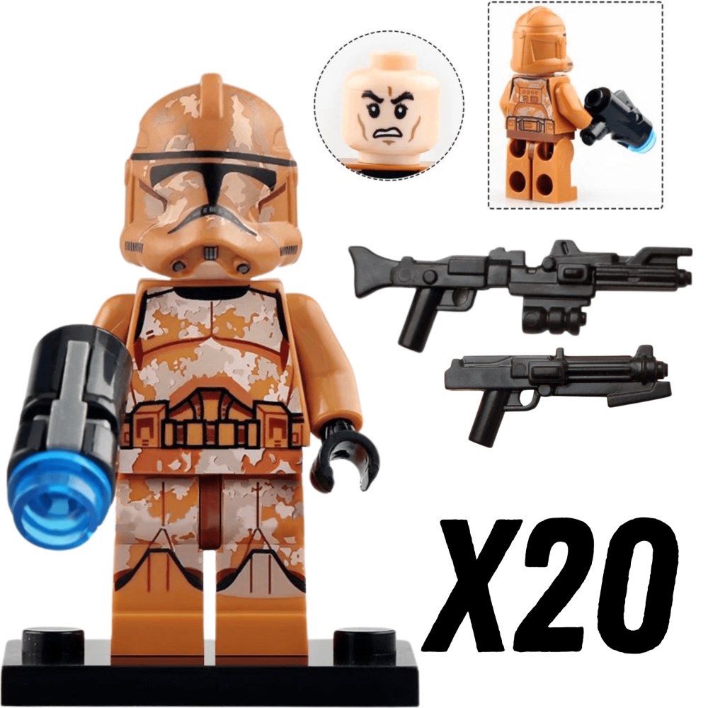 Space War Theme Geonosis Clone Troopers Block Figures Set of 10pcs